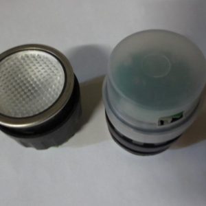 Кнопка тип D2 лампа аварийного освещения (белая) 12V Schindler