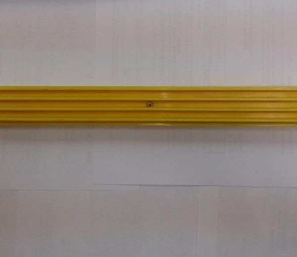 Линия демаркационная желтая верхняя торцевая левая (ступень алюминий) Schindler, BLT Schindler